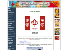 Tablet Screenshot of mattingandframing.net